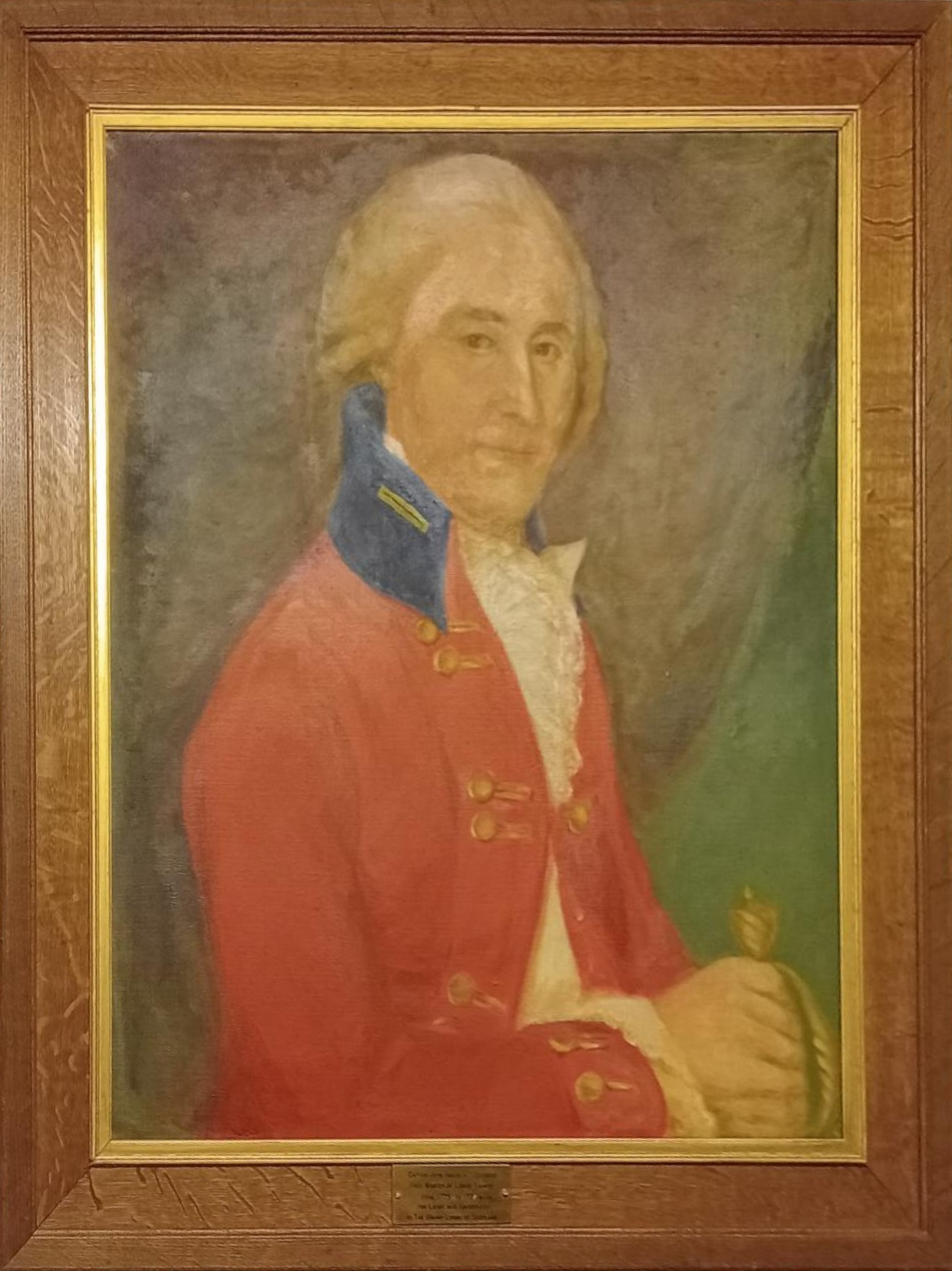 Captain John Innes of Leuchars, first Right Worshipful Master of Lodge Trinity 148